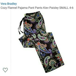 Vera Bradley Cozy Flannel Pajama Pant Kiev Paisley